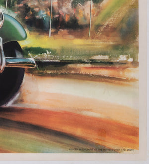 MG Series T.F. Safety First 1953 British Poster - detail