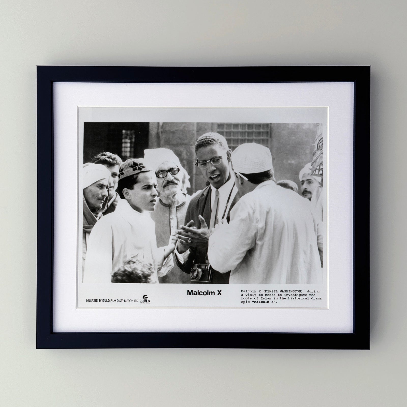 Malcolm X 1992 Film Movie Press Publicity Still Framed