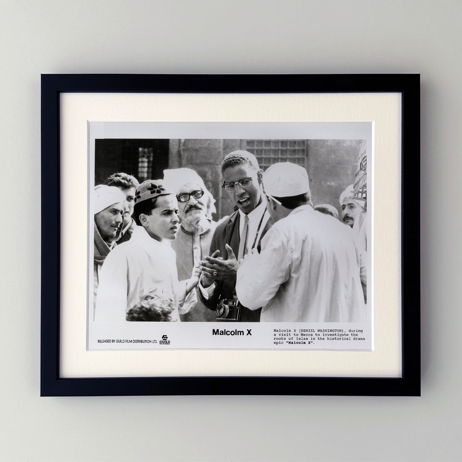 Malcolm X 1992 Film Movie Press Publicity Still Framed