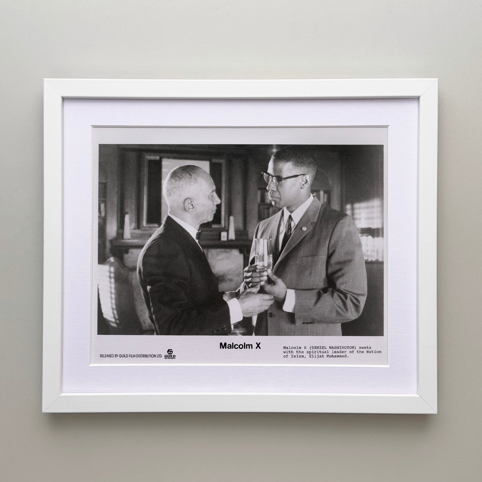 Malcolm X 1992 Film Movie Press Publicity Still Framed
