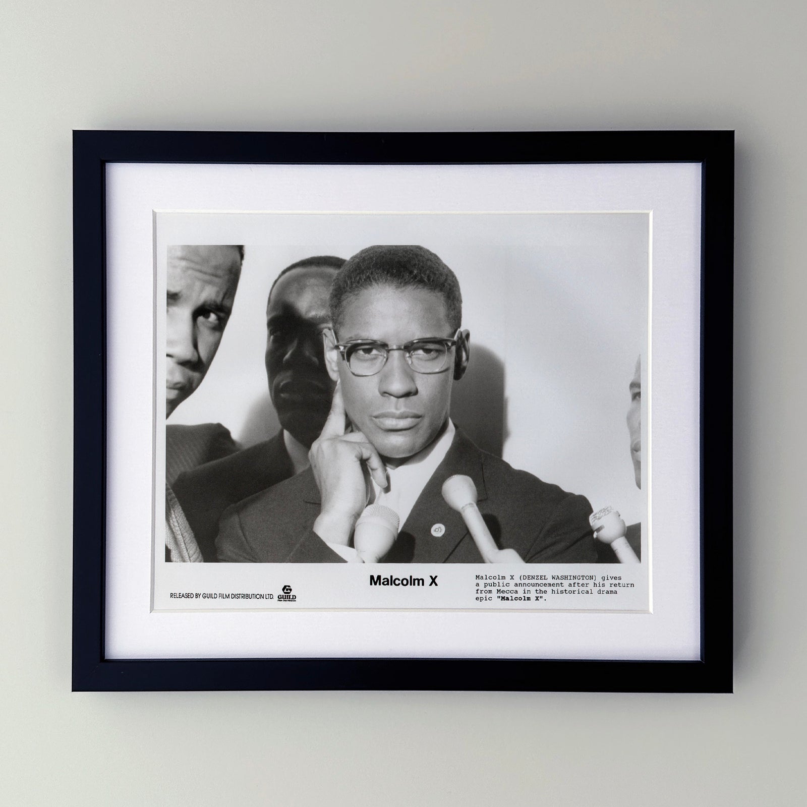 Malcolm X 1992 Film Movie Press Publicity Still Framed