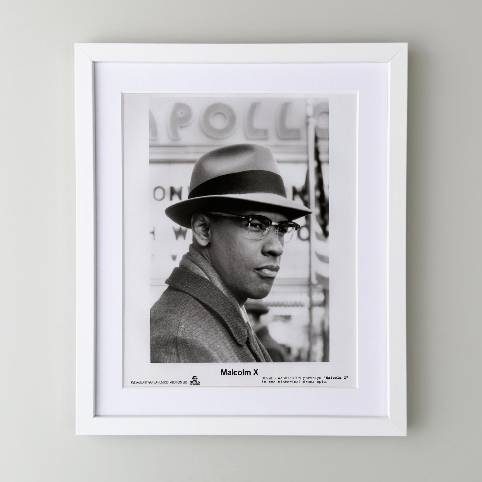 Malcolm X 1992 Film Movie Press Publicity Still Framed