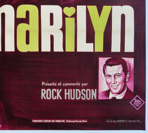 Marilyn 1963 French Grande Film Movie Poster, Boris Grinsson - detail