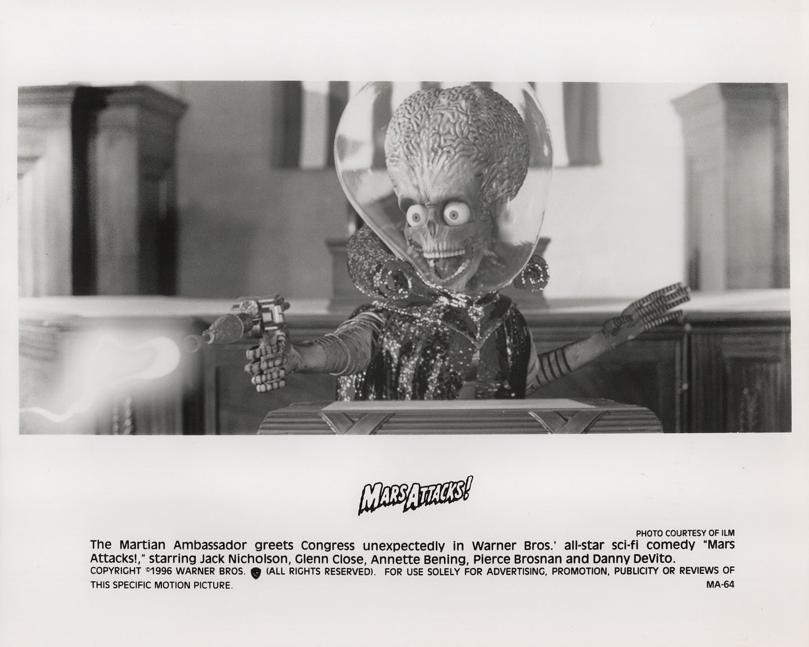 Mars Attacks 1996 Publicity Film Movie Press Still Framed