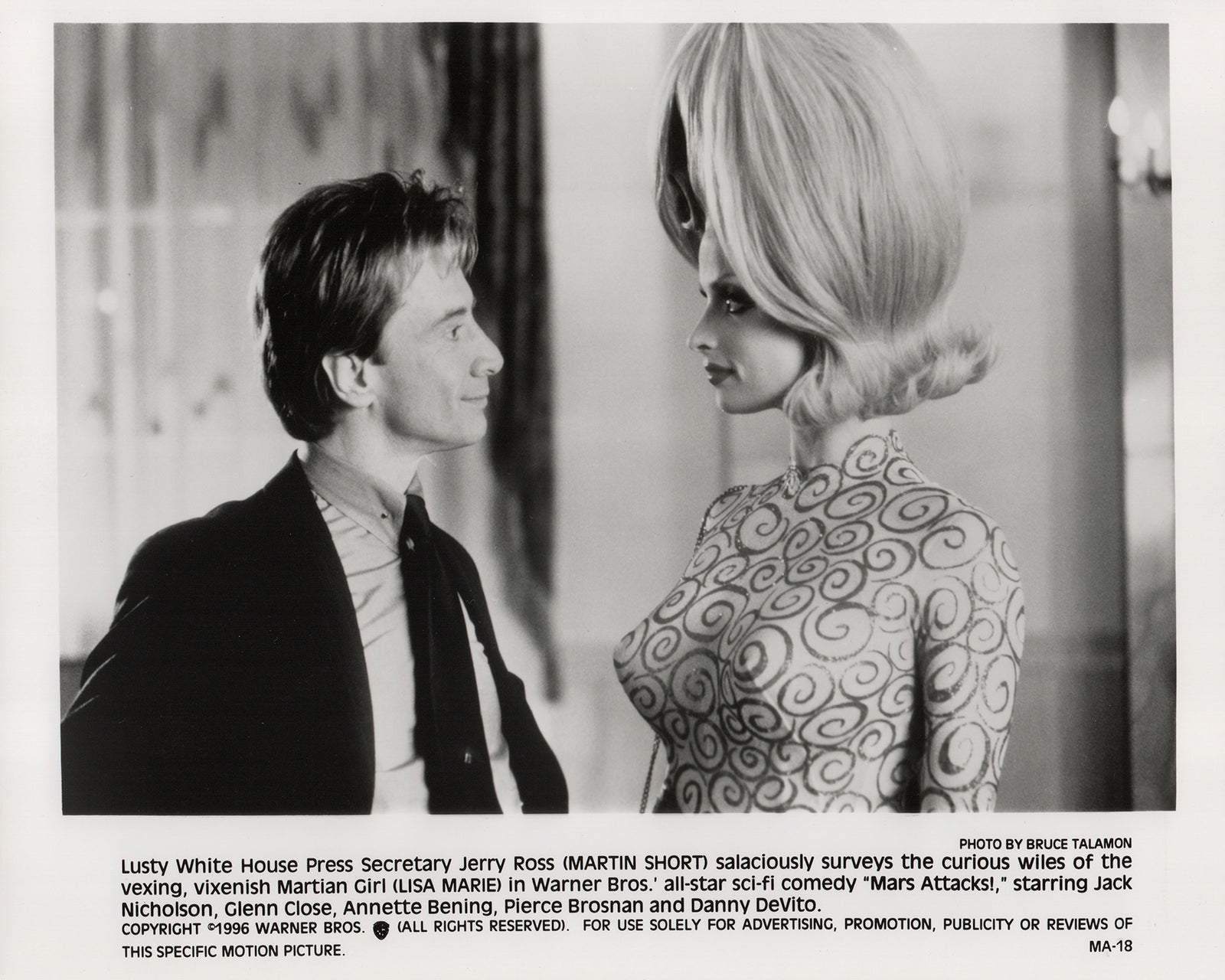 Mars Attacks 1996 Publicity Film Movie Press Still Framed