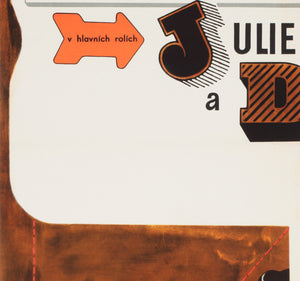 Mary Poppins 1969 Czech A1 Film Movie Poster, Eva Galova - detail