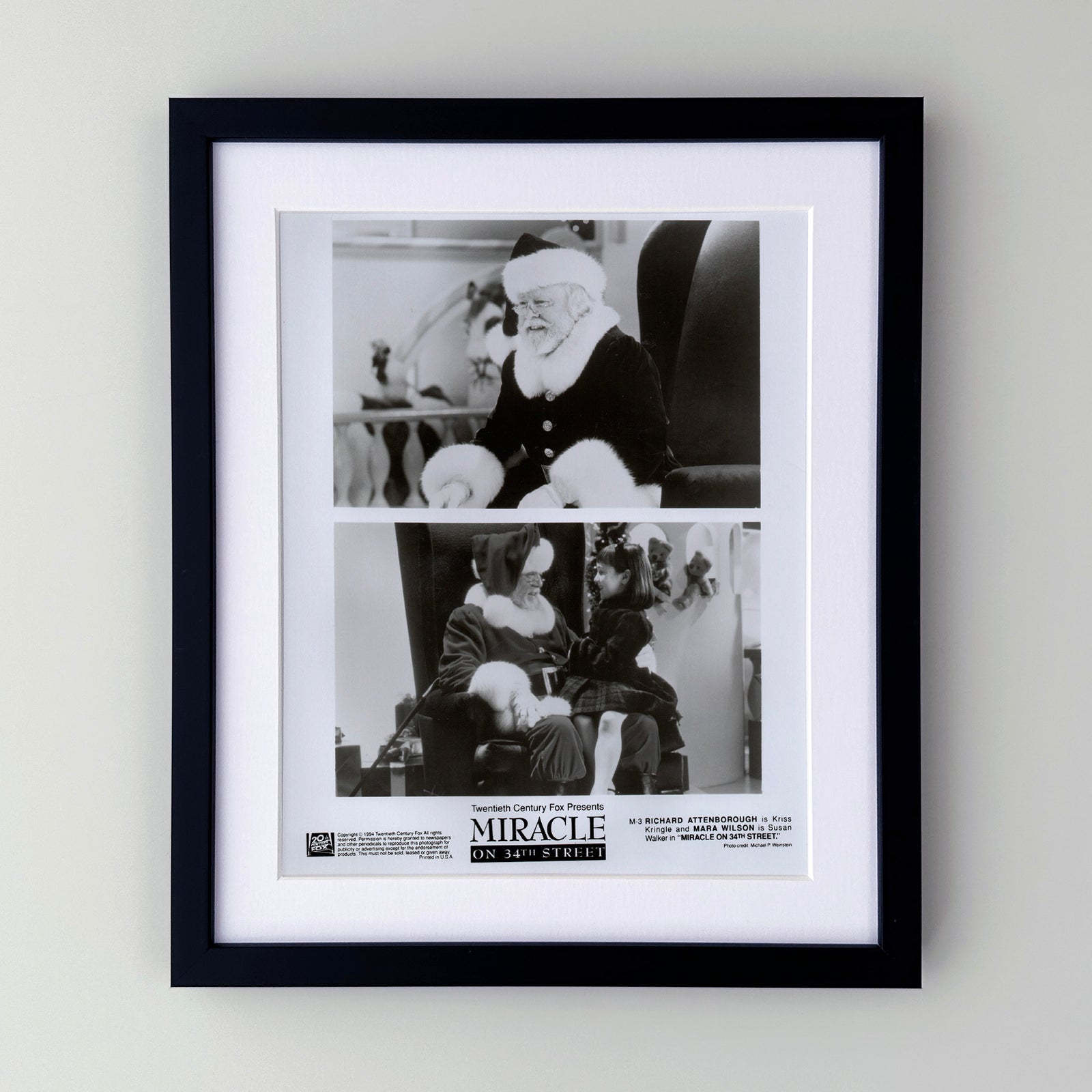 Miracle on 34th Street 1994 Film Movie Press Publicity Still Framed