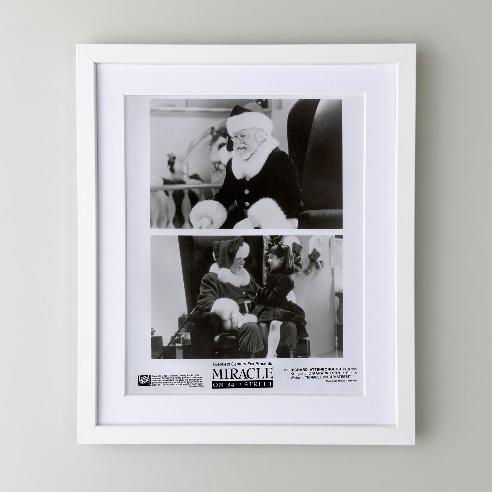Miracle on 34th Street 1994 Film Movie Press Publicity Still Framed