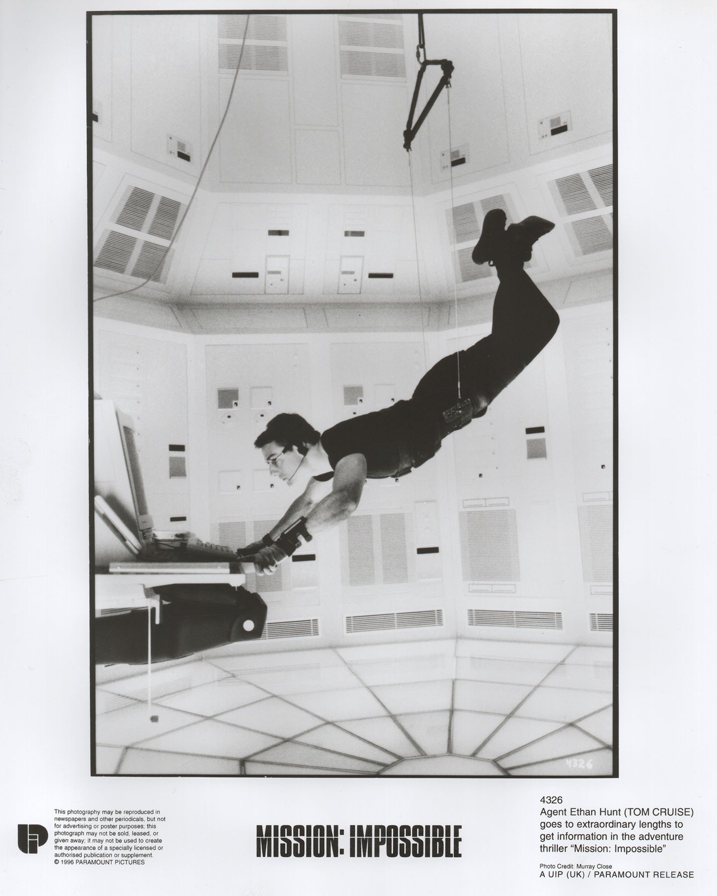 Mission Impossible 1996 Film Movie Press Publicity Still Framed