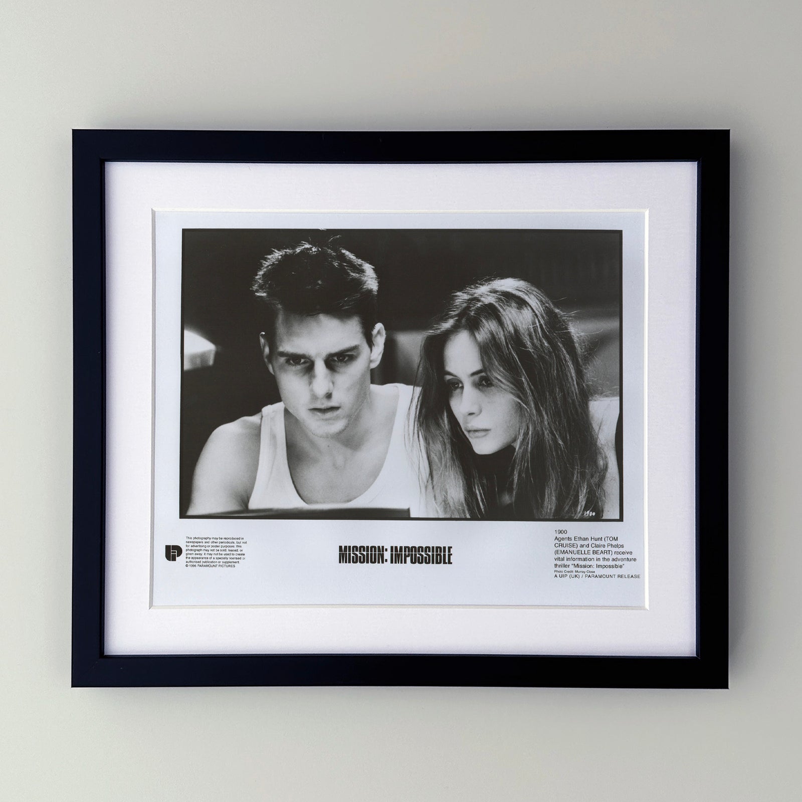 Mission Impossible 1996 Film Movie Press Publicity Still Framed