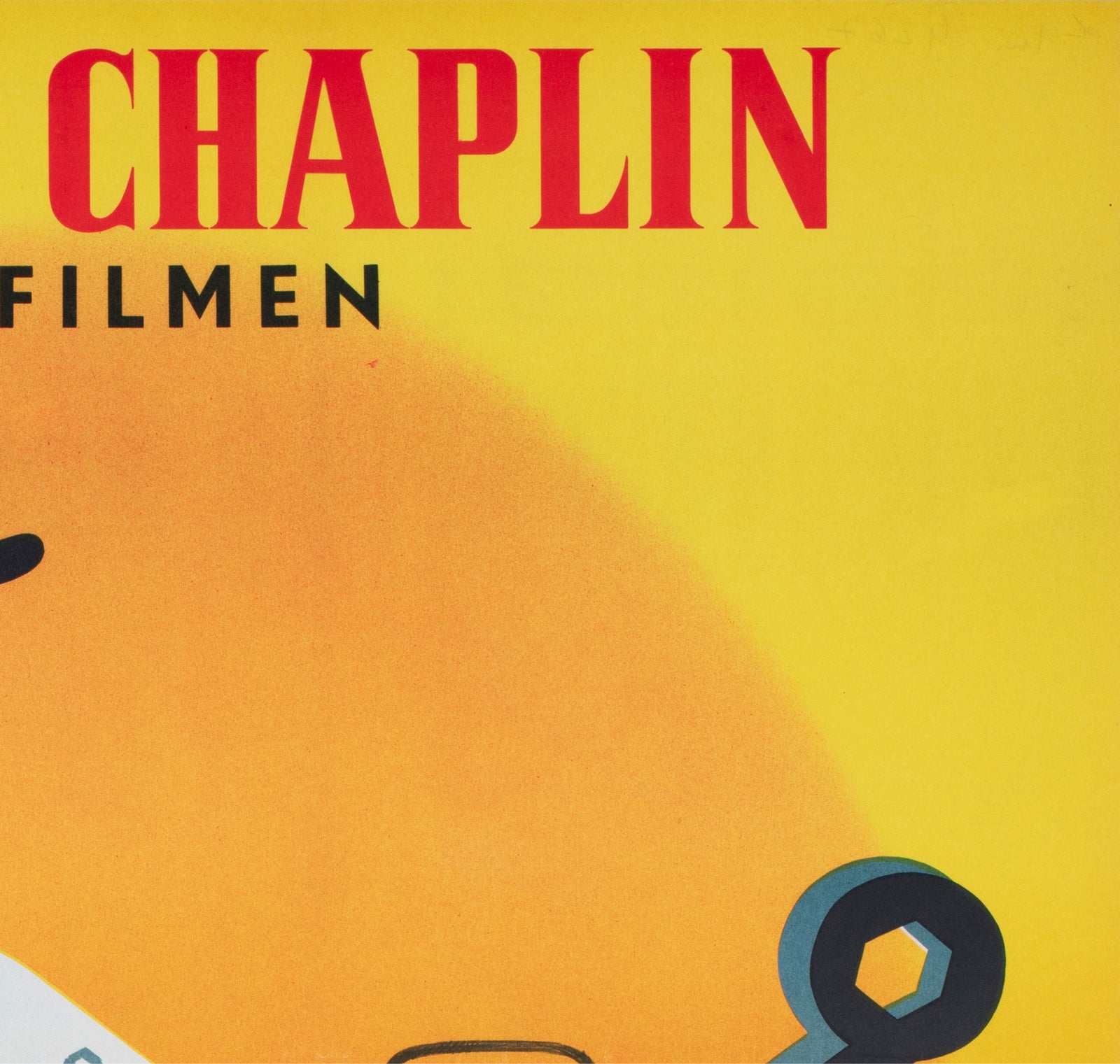 Modern Times R1954 Swedish Film Poster Léo Kouper - detail