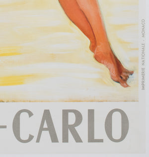 Monte Carlo c1950s Travel Advertising Poster, Jean Gabriel Domergue - detail