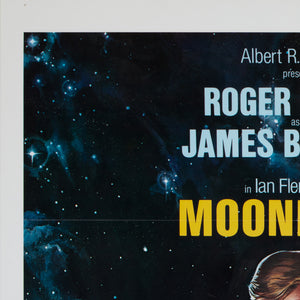 Moonraker 1979 US International 1 Sheet Style A Teaser Film Movie Poster, Daniel Goozee - detail