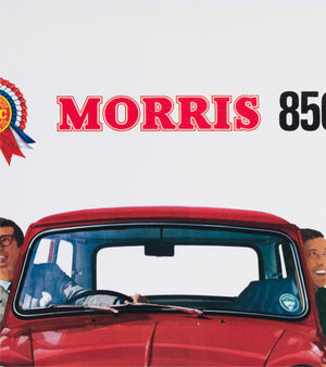 Morris 850 Mini 1960 UK Dealer Poster - detail