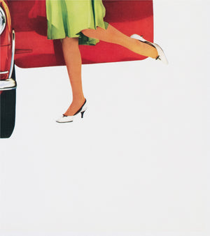 Morris 850 Mini 1960 UK Dealer Poster - detail