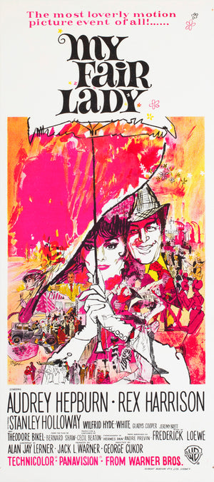 My Fair Lady 1964 Australian Daybill Film Movie Poster Bob Peak