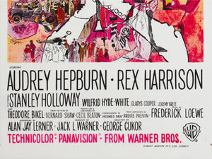 My Fair Lady 1964 Australian Daybill Film Movie Poster Bob Peak - detail