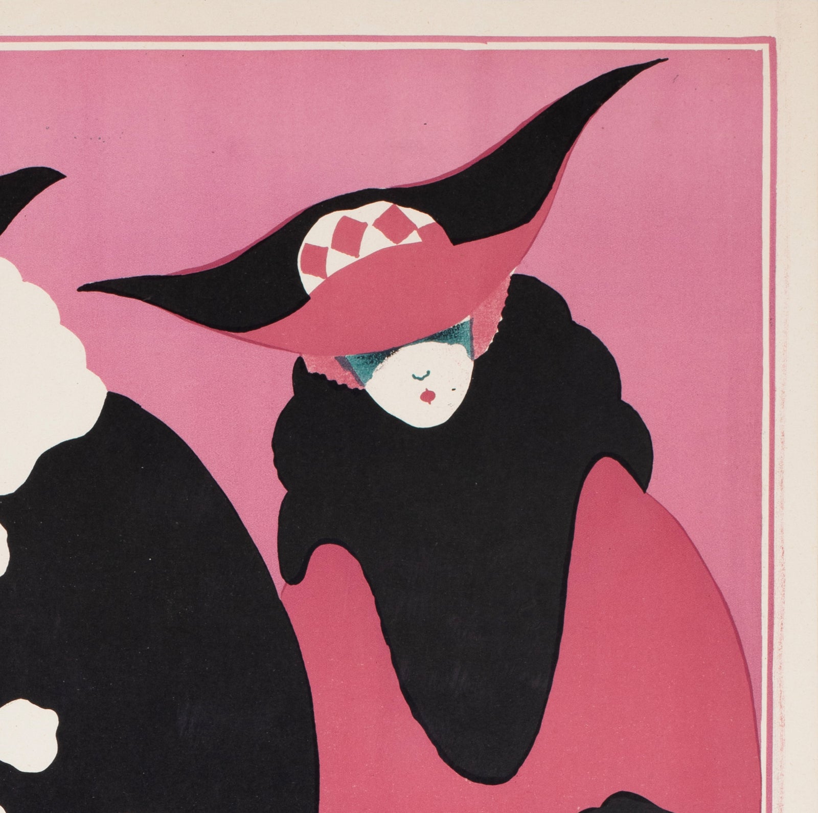 My Lady Friends 1923 Swedish Film Poster - detail