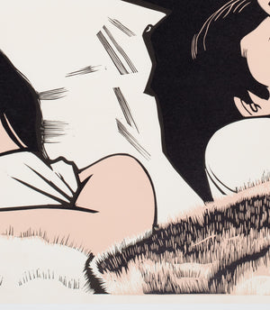 My Night With Maud 1971 Academy Cinema UK Quad Film Poster, Strausfeld - detail