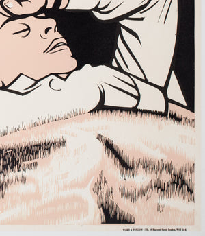 My Night With Maud 1971 Academy Cinema UK Quad Film Poster, Strausfeld - detail