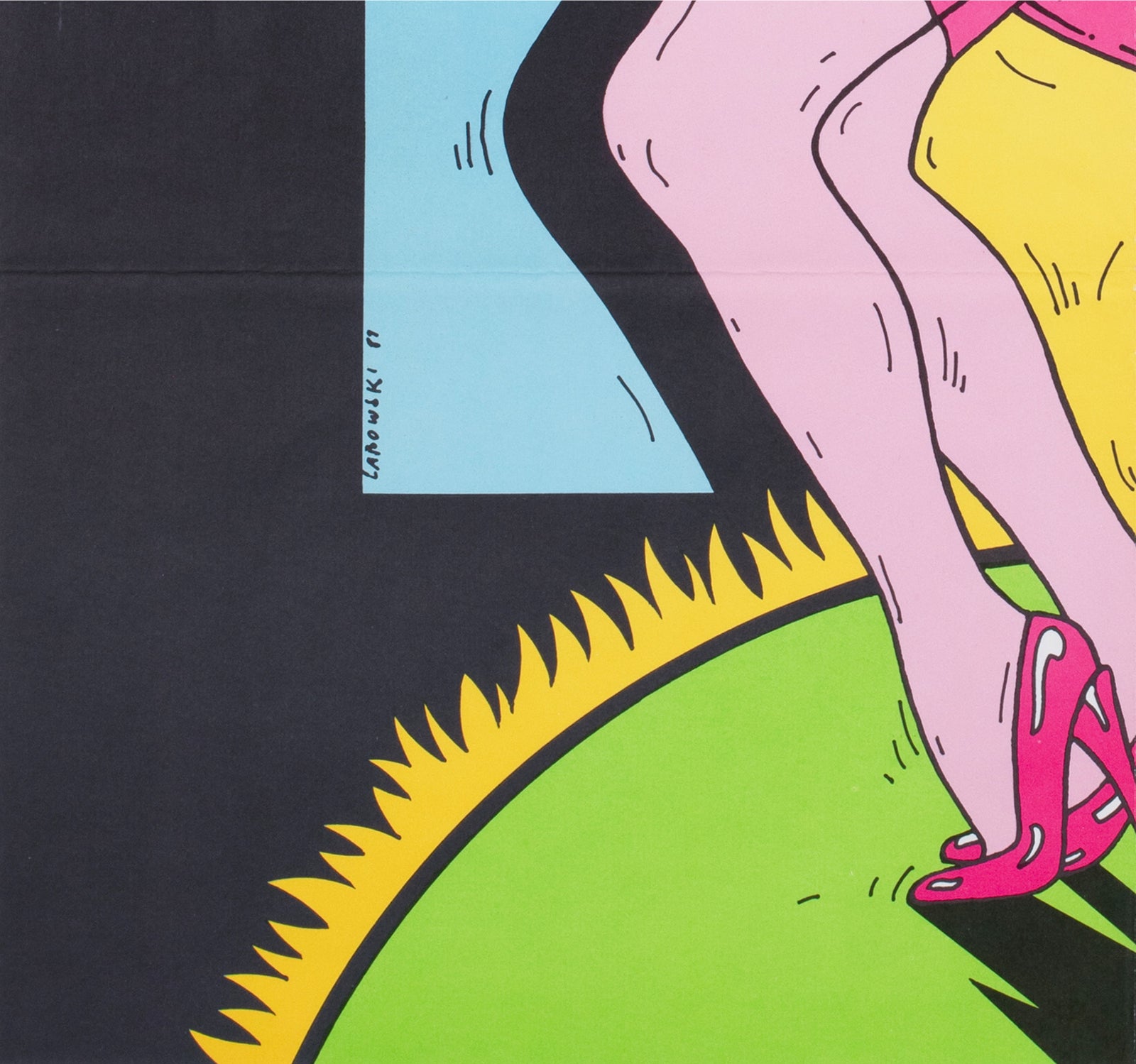 My Stepmother is an Alien 1990 East German A1 Film Poster Labowski - detail