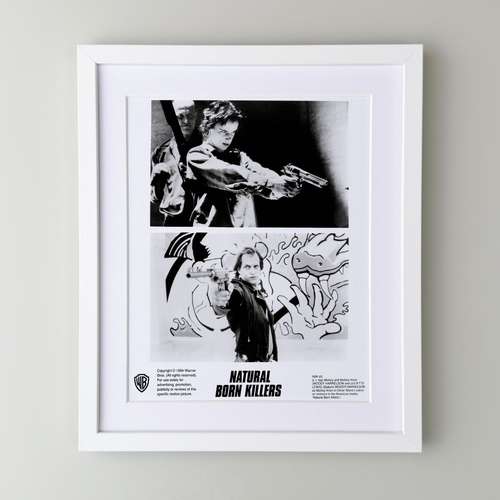 Natural Born Killers 1994 Publicity Film Movie Press Still Framed