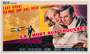 North by Northwest 1959 Belgian Film Poster