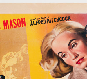 North by Northwest 1959 Belgian Film Poster - detail