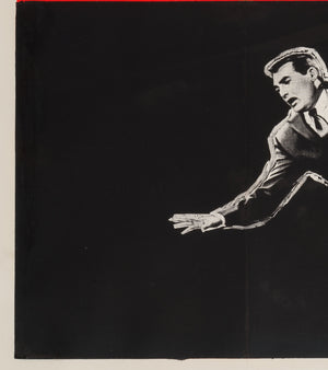 North by Northwest R1950s/60s UK Quad Film Movie Poster - detail