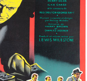 Ocean's Eleven 1960 French Moyenne Film Movie Poster, Jean Mascii - detail