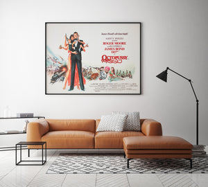 Octopussy 1983 UK Quad Film Movie Poster, Daniel Goozee