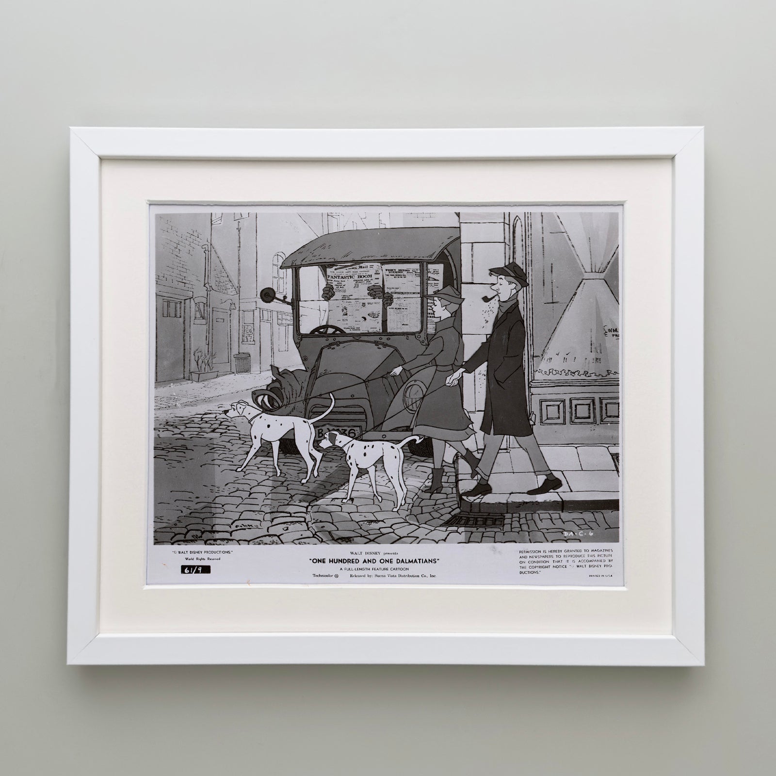 One Hundred and One Dalmatians 1961 Film Movie Press Publicity Still Framed