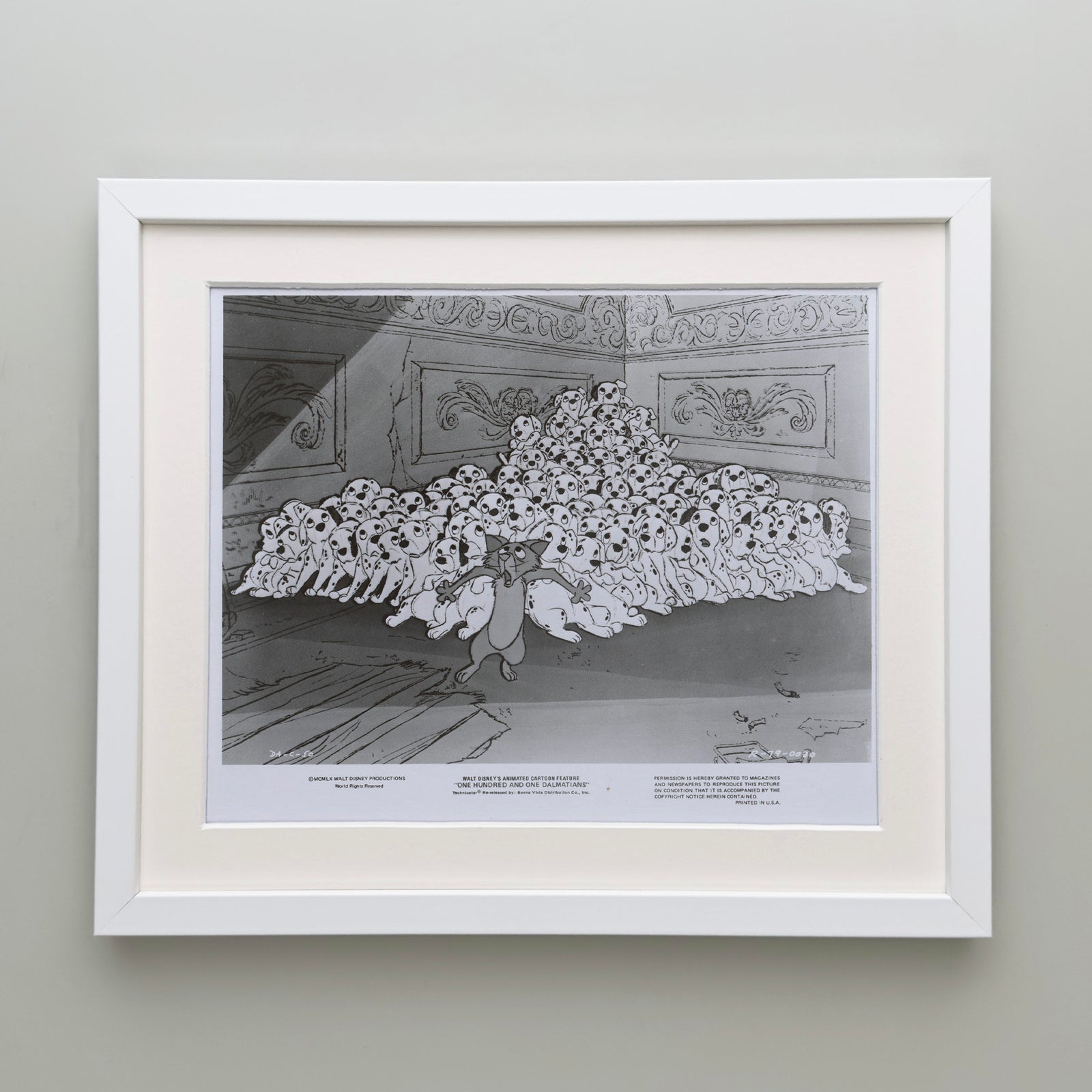 One Hundred and One Dalmatians 1961 Film Movie Press Publicity Still Framed
