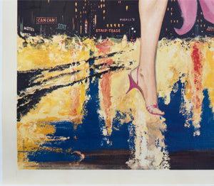 Paris Champagne 1964 French Grande Film Poster Sinclare - detail