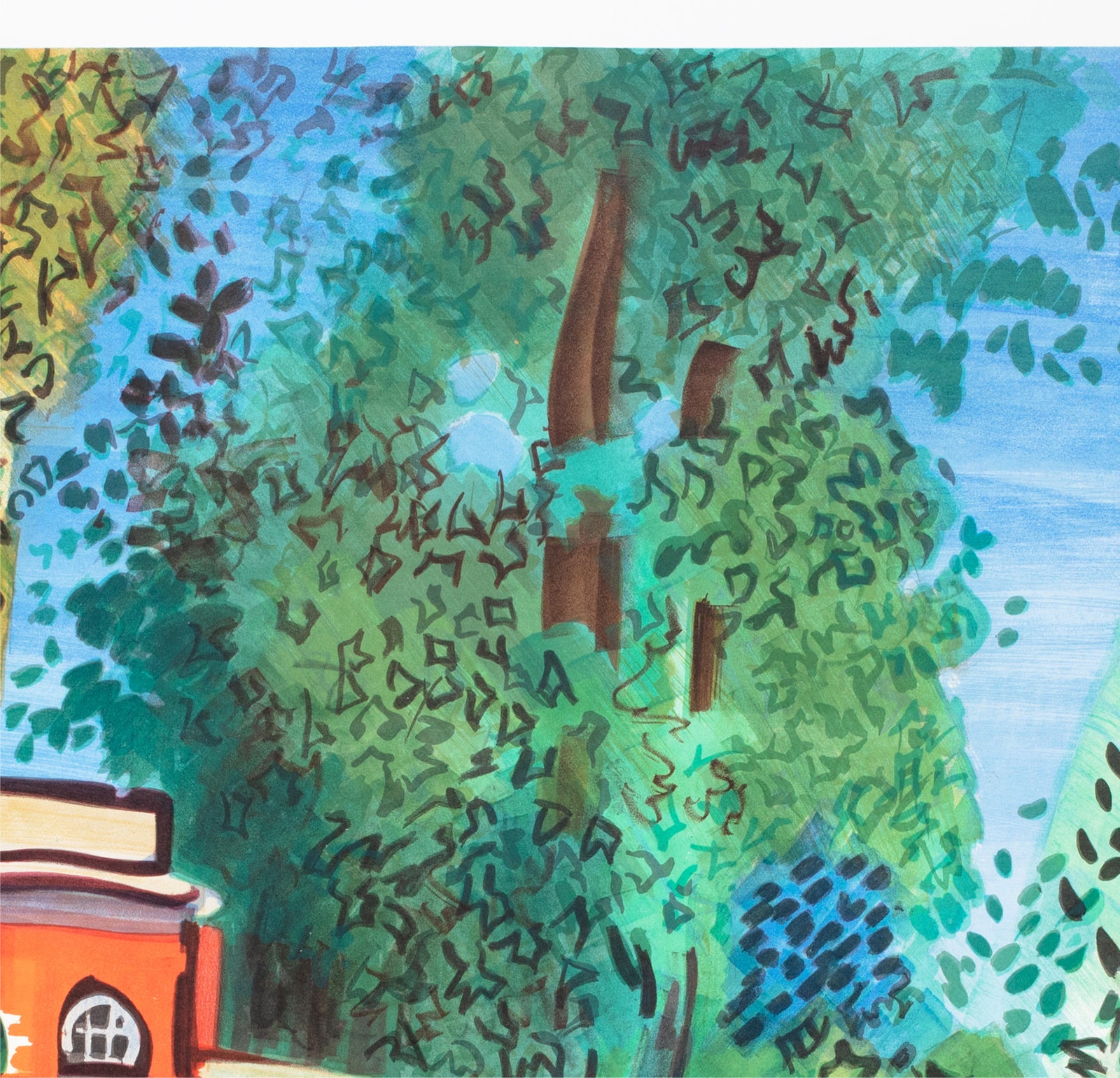 Paris Musée DArt Moderne 1964 Poster Raoul Dufy - detail