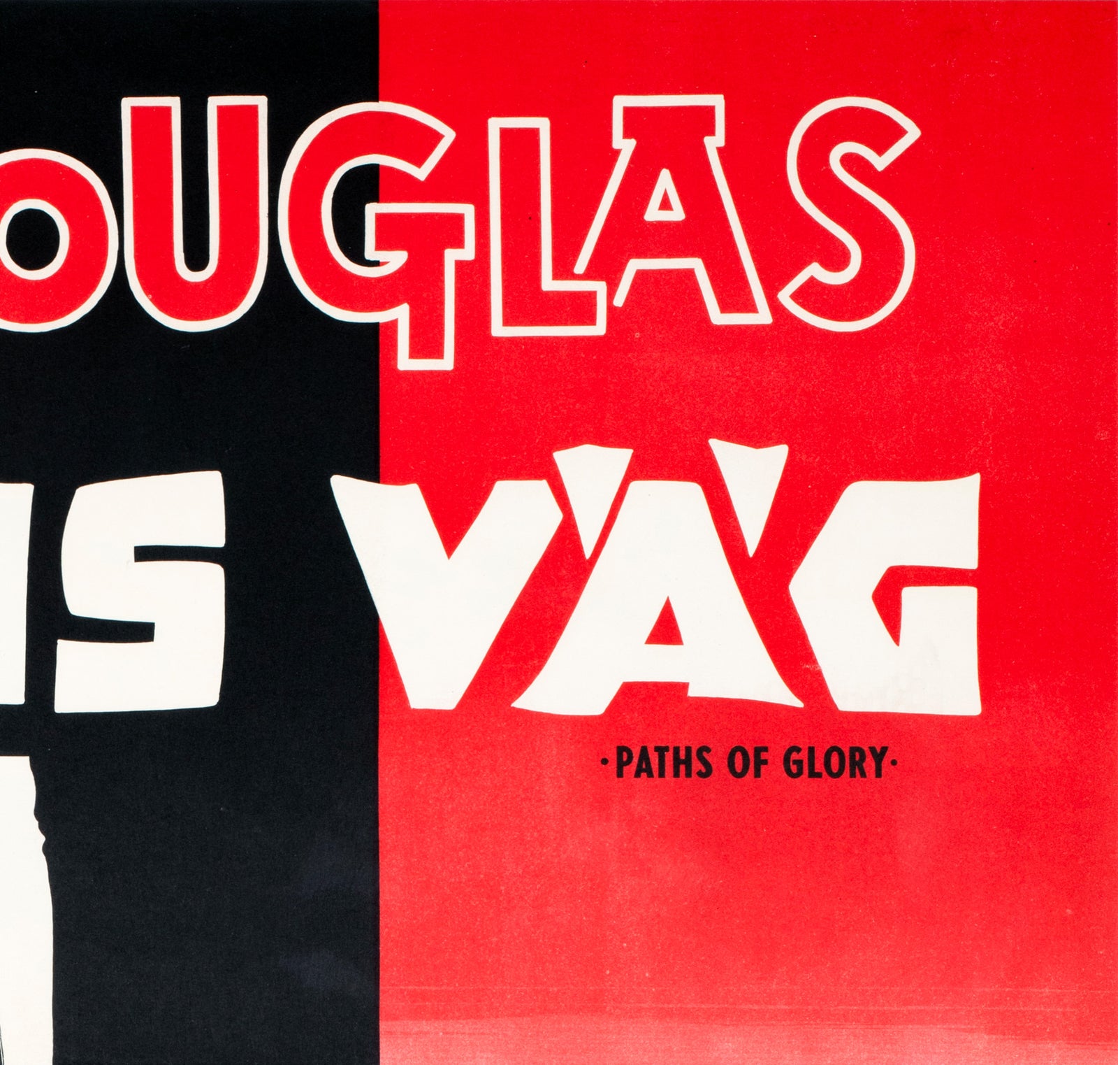 Paths of Glory 1957 Swedish Film Poster Gösta Åberg - detail
