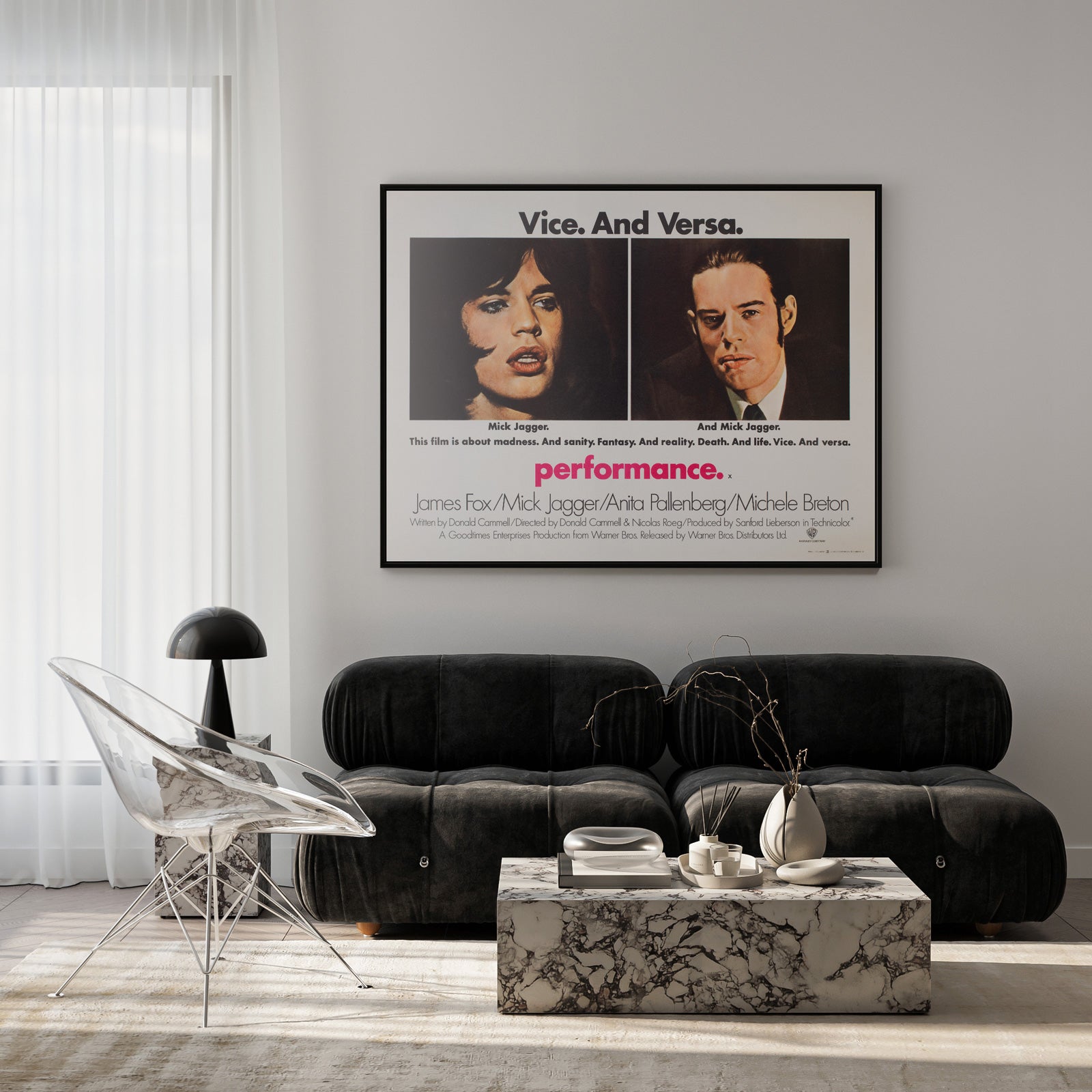 Performance 1970 UK Quad Film Movie Poster