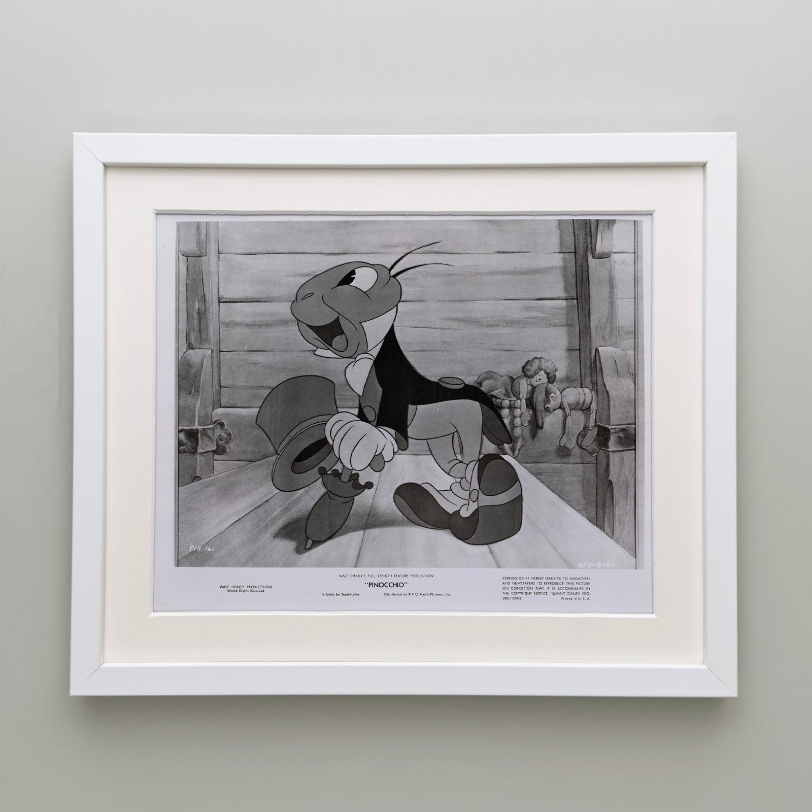 Pinocchio 1940 Film Movie Press Publicity Still Framed