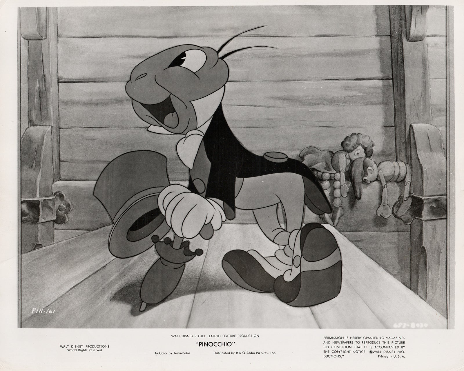 Pinocchio 1940 Film Movie Press Publicity Still Framed