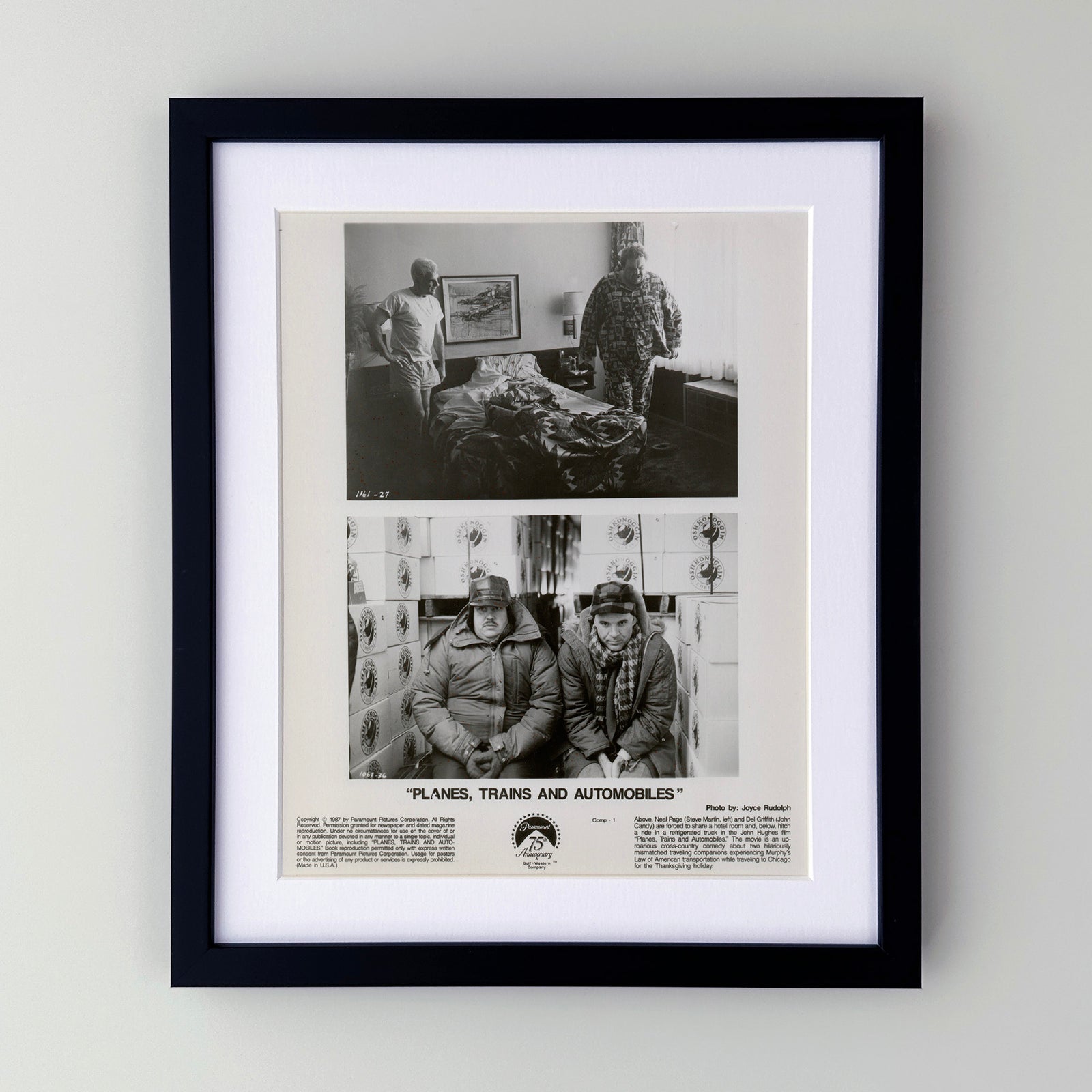 Planes Trains and Automobiles (1987) Film Movie Press Publicity Still Framed