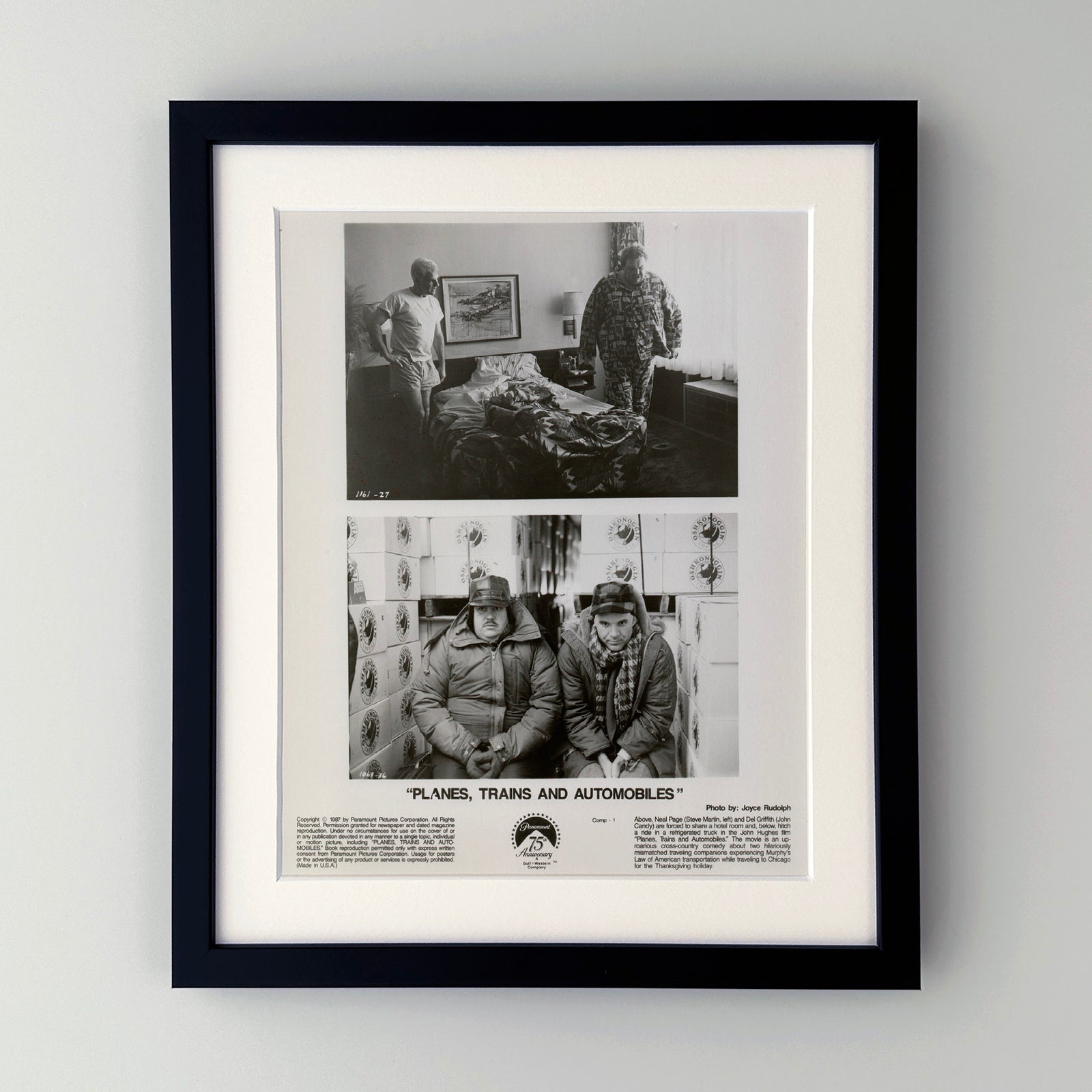 Planes Trains and Automobiles (1987) Film Movie Press Publicity Still Framed