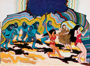 Planet of the Apes 1970 Czech A3 Film Poster, Vratislav Hlavaty