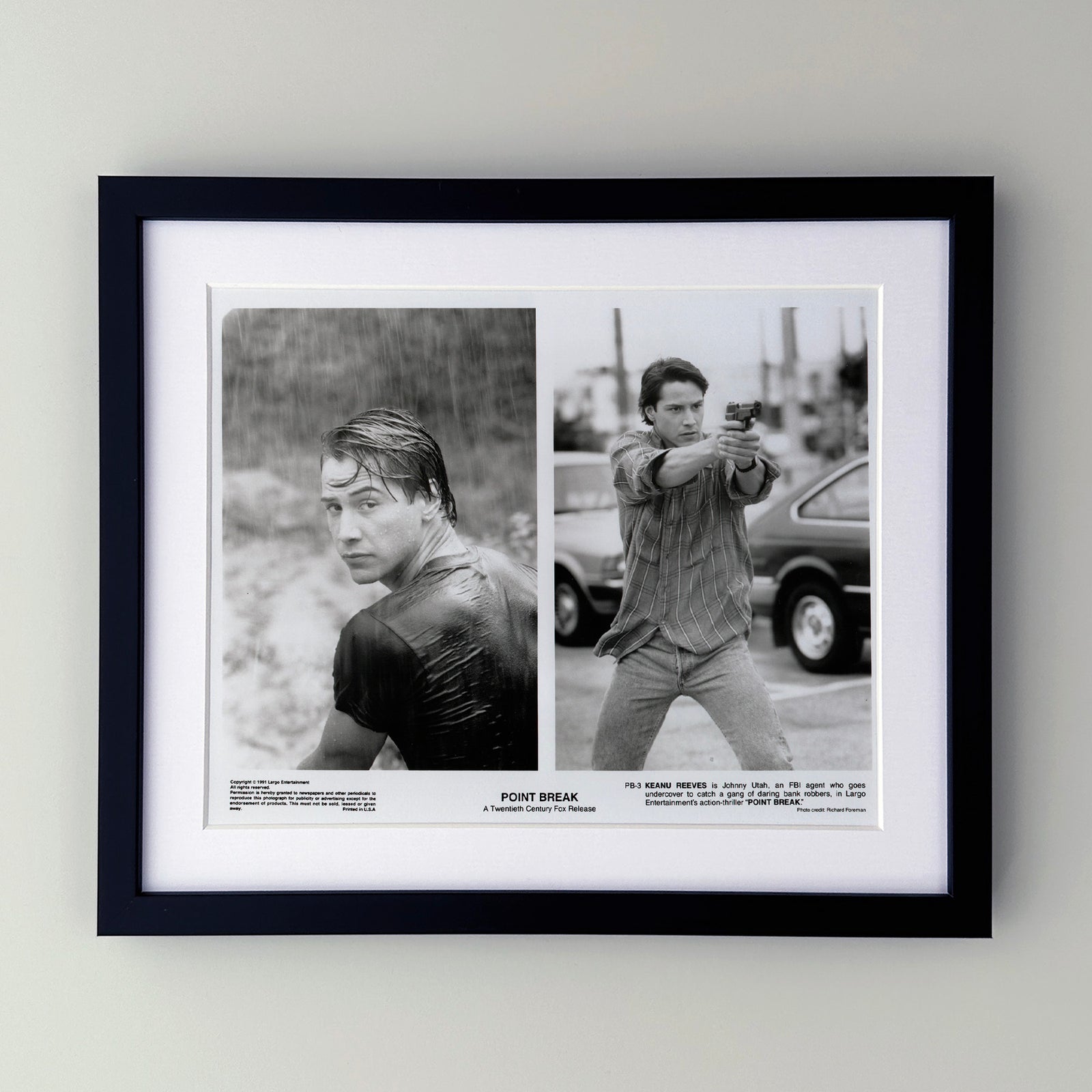 Point Break 1991 Film Movie Press Publicity Still Framed