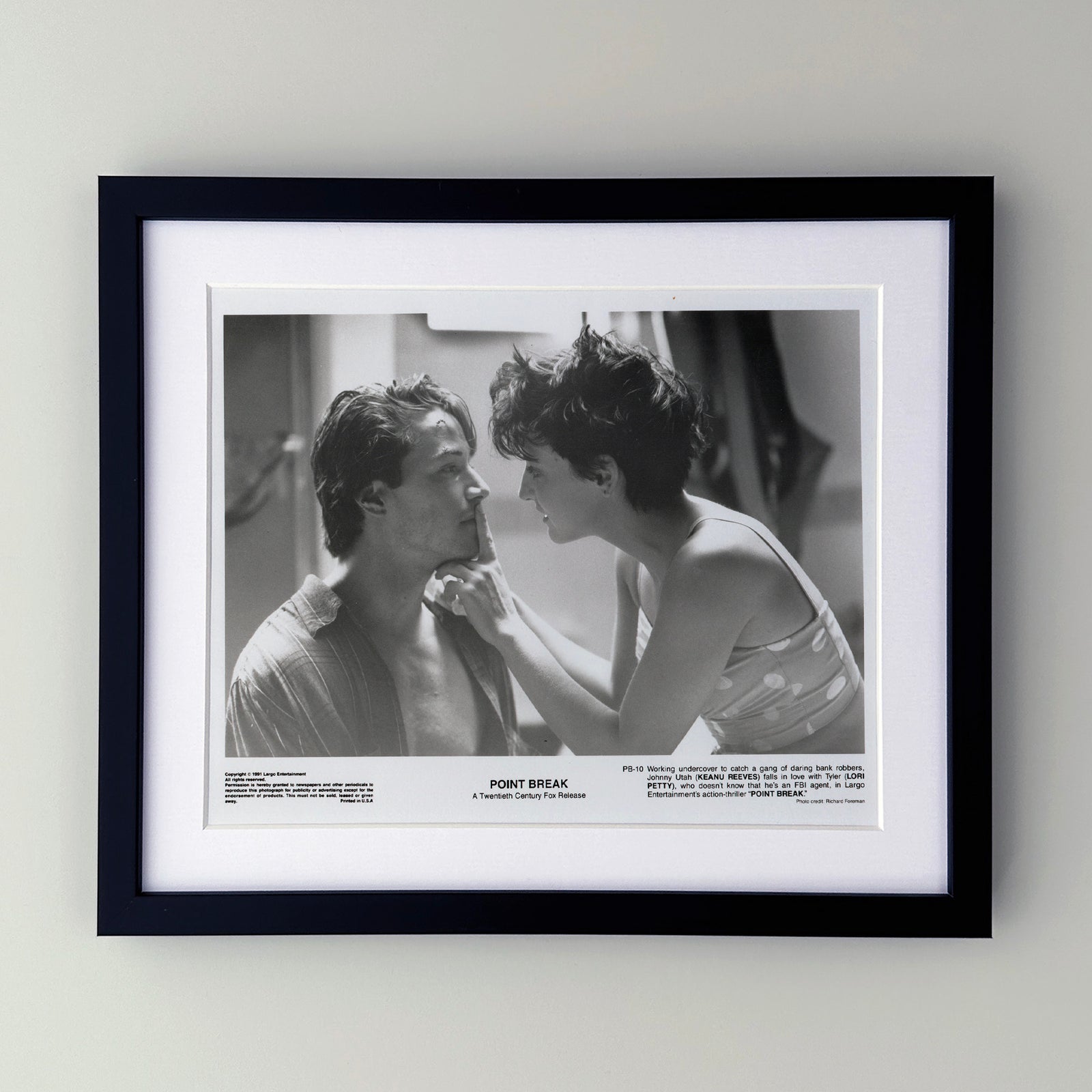 Point Break 1991 Film Movie Press Publicity Still Framed