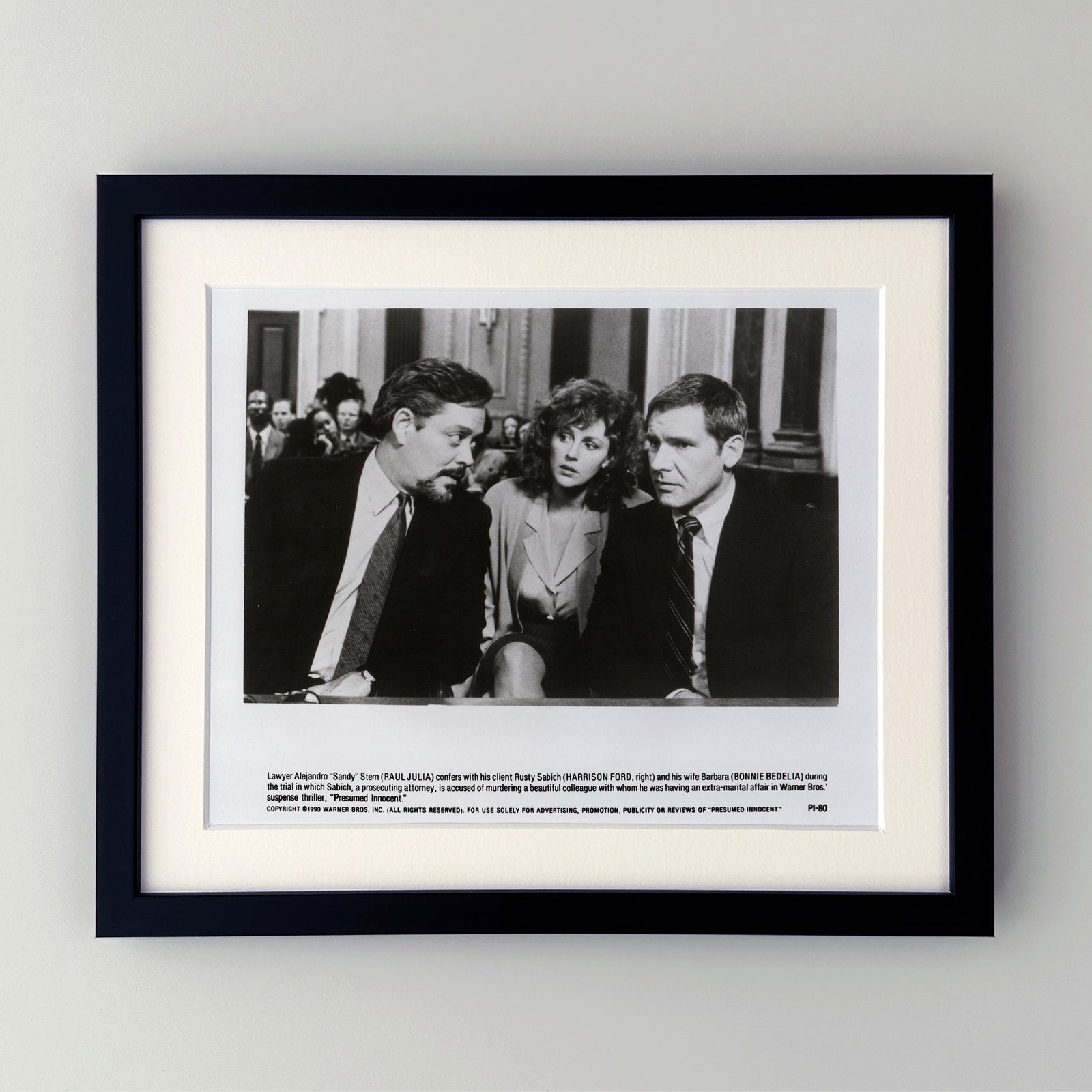 Presumed Innocent 1990 Film Movie Press Publicity Still Framed