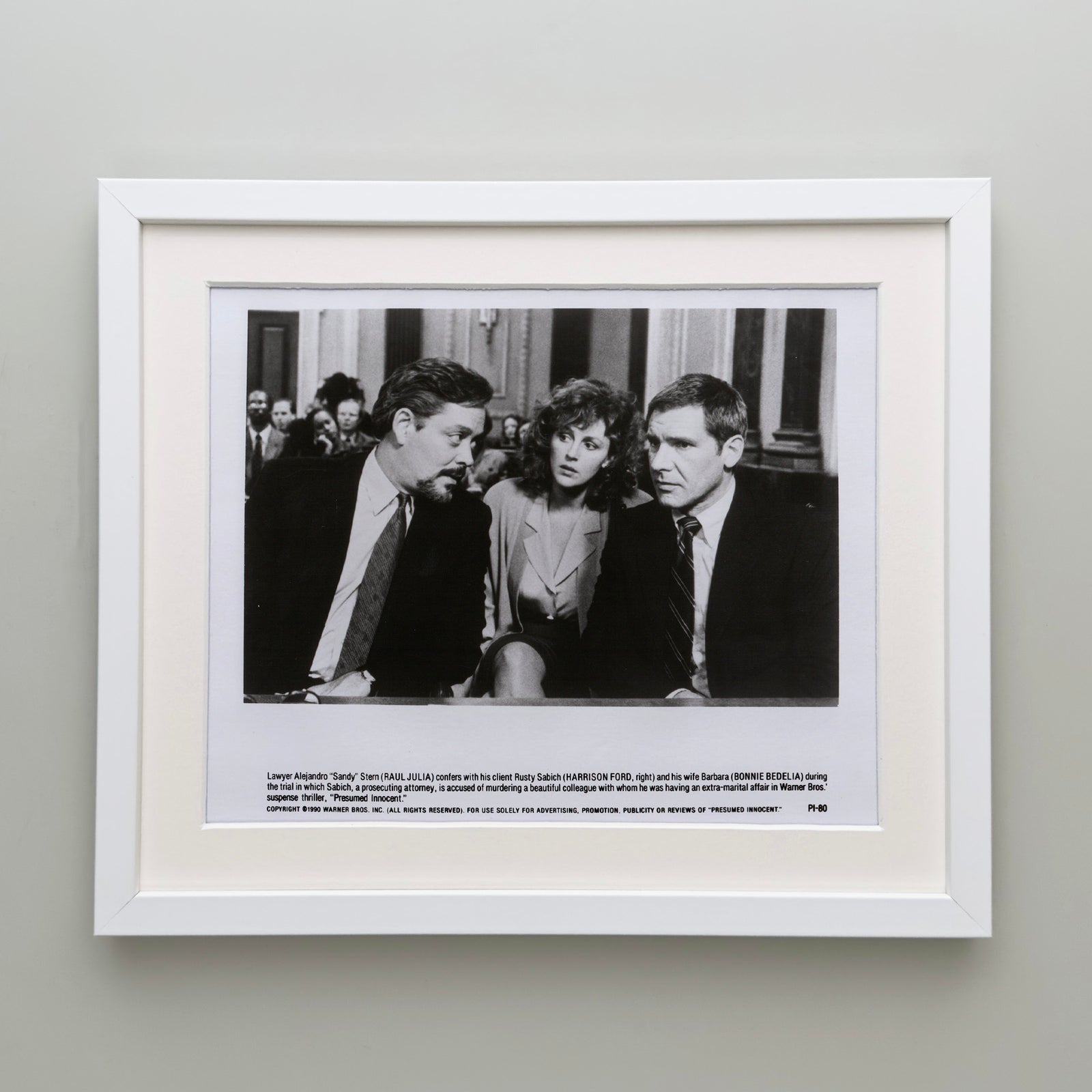 Presumed Innocent 1990 Film Movie Press Publicity Still Framed