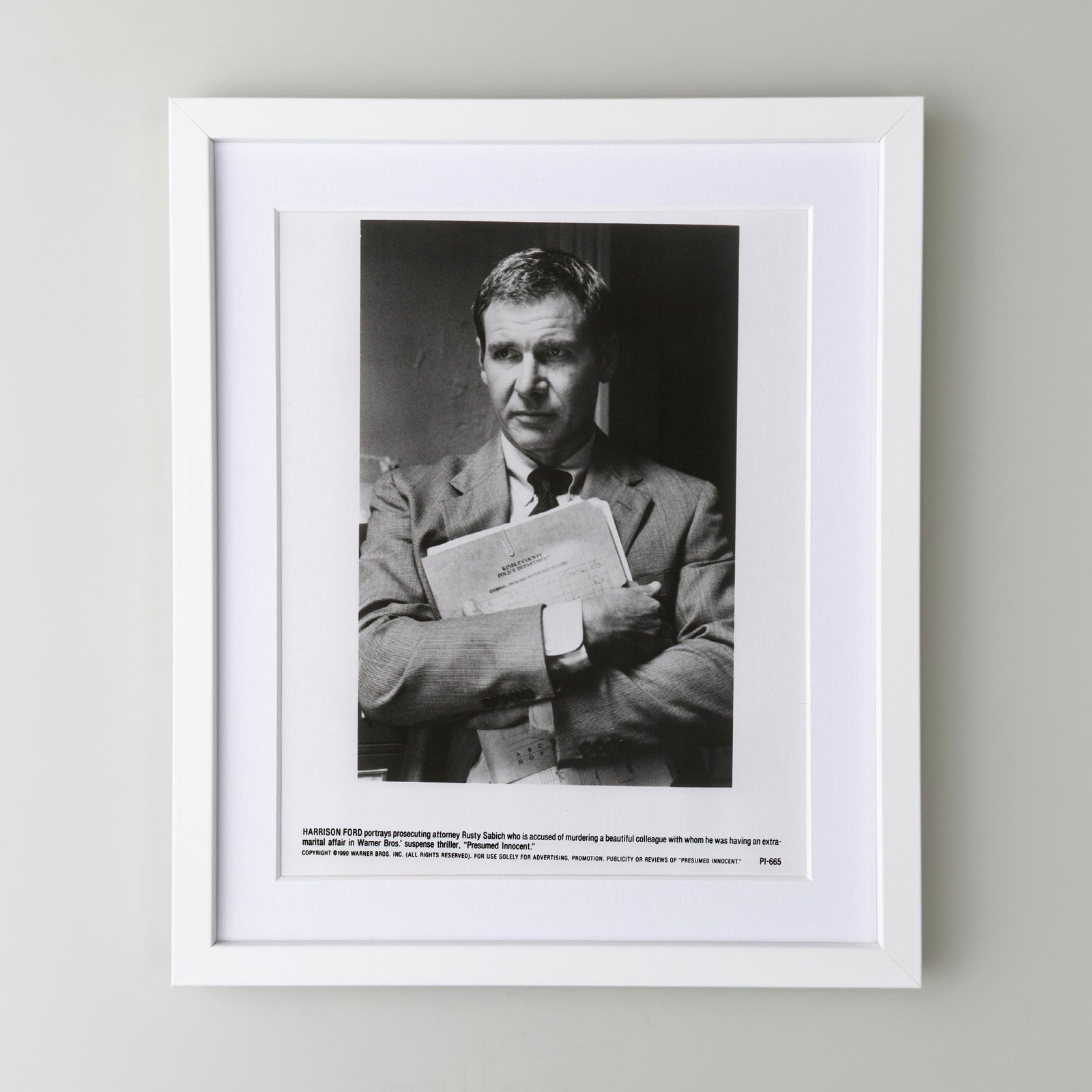 Presumed Innocent 1990 Film Movie Press Publicity Still Framed