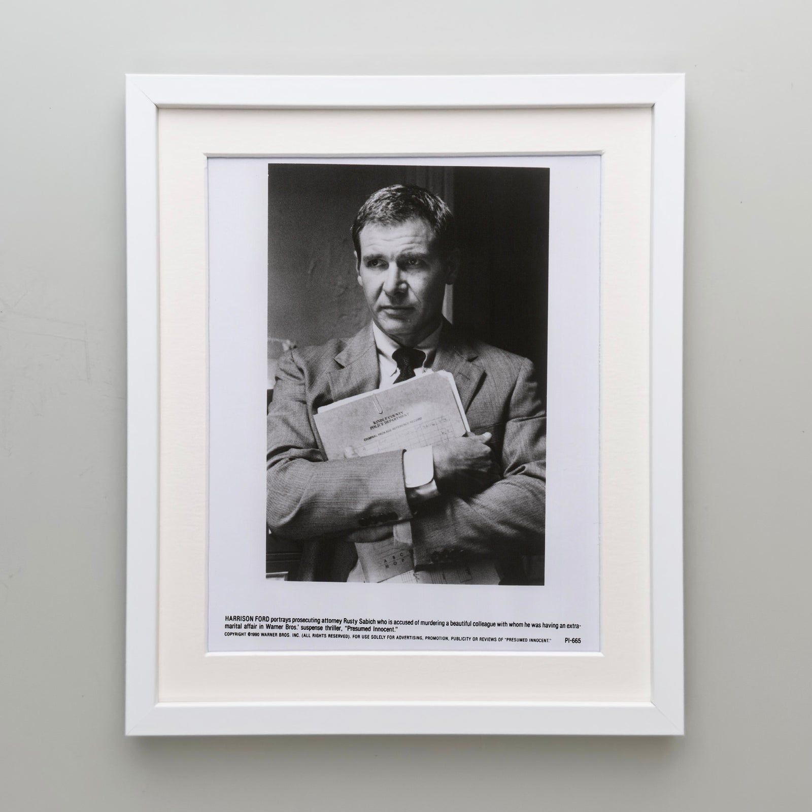 Presumed Innocent 1990 Film Movie Press Publicity Still Framed