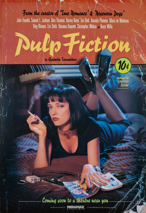 Pulp Fiction 1994 US 1 Sheet Advance Lucky Strike Film Poster