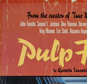 Pulp Fiction 1994 US 1 Sheet Advance Lucky Strike Film Movie Poster - detail